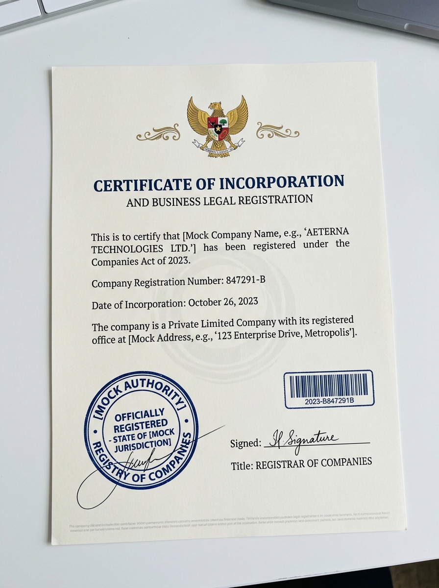Sertifikat Legalitas NIB Pratiwi Trans
